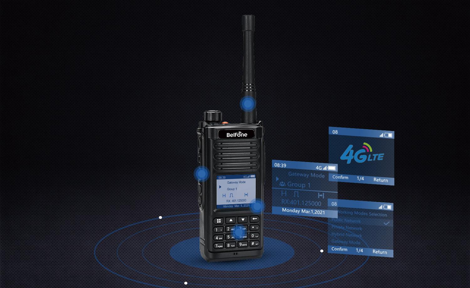 Analog DMR PoC Hybrid Radio BF-TP800