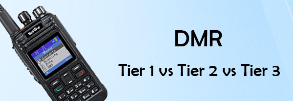 Difference between DMR Tier 1, 2, and 3