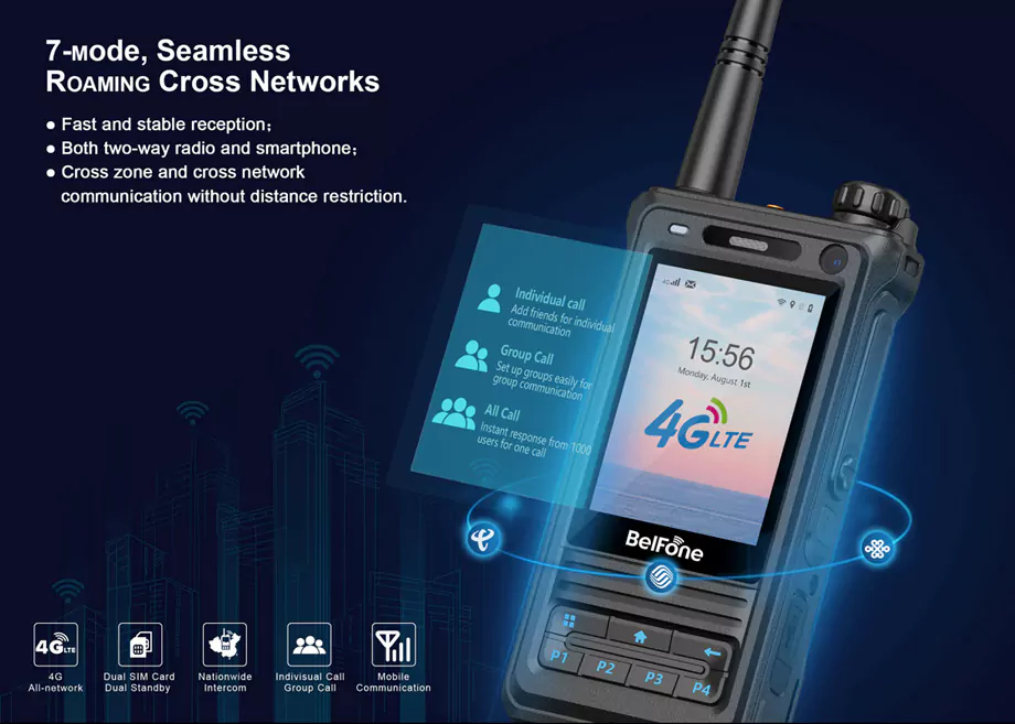BelFone BF-SCP810 multimode radio supports 4G all-network dual-card dual standby