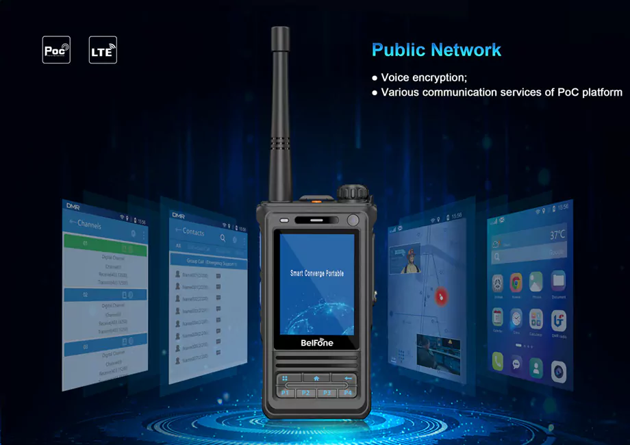 BelFone BF-SCP810 multimode radio works in public network