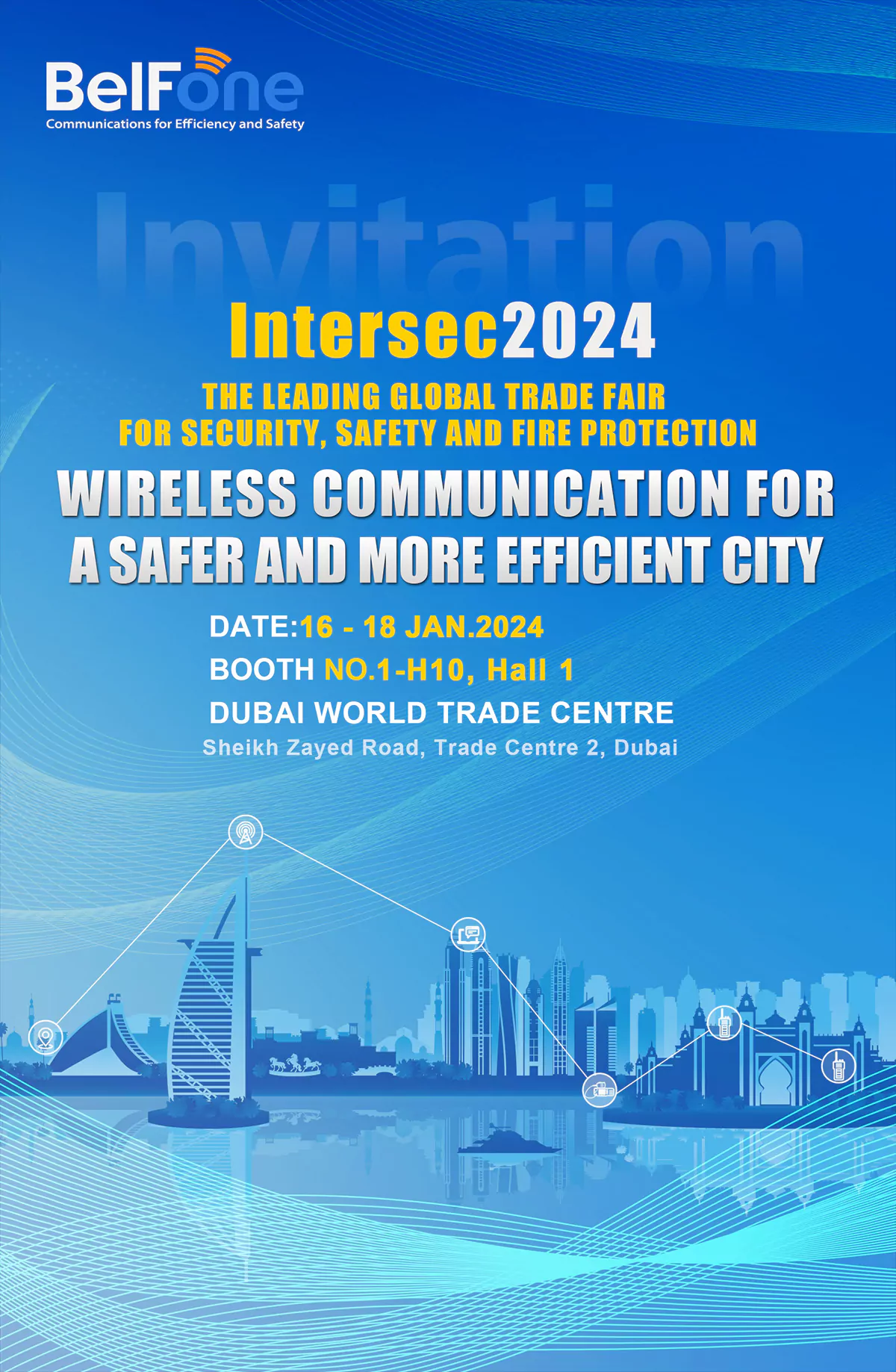 BelFone showcases wireless communication technology at Intersec 2024 Dubai
